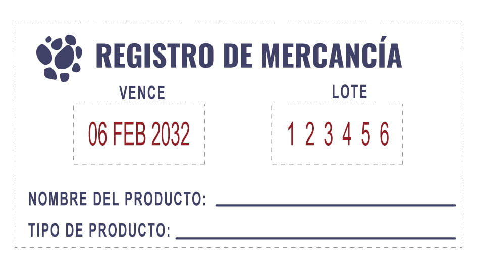 Ejemplo fechador numerador 75*38mm